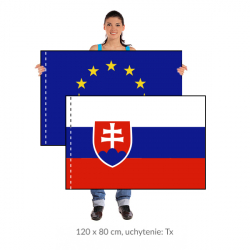 Sada SR+EU vlajka 120x80 cm