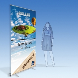 Reklamný panel Roll-up strieborný 120