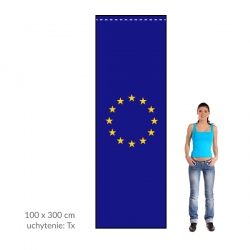 EÚ zástava 100x300 cm