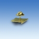 Odznak SR vlajka vejúca - zlatý lem