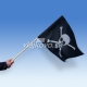 Pirátska vlajka 60 x 40 cm, mávatko na paličke